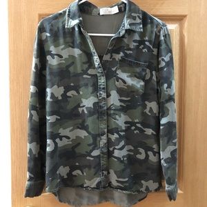 Camo Button Down